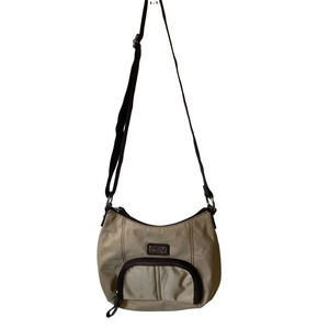 Nine & company 100% Nylon high-quality Crossbody purse Pockets Beige Brown